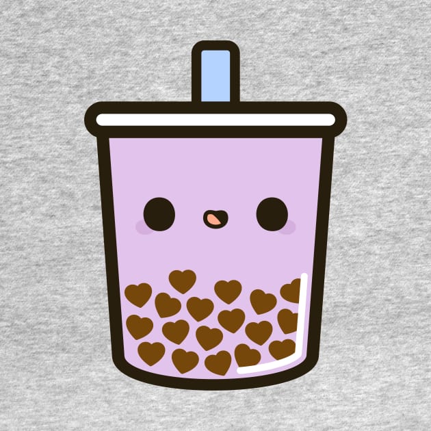 Cute Love Heart Bubble Tea by peppermintpopuk